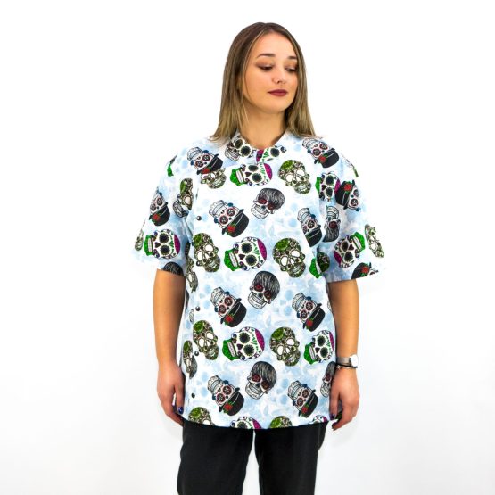 funky skulls shirt