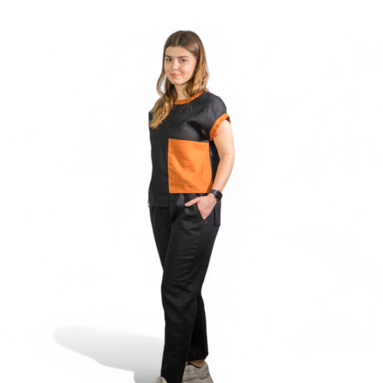 Orange Edge Top & Pants - Image 3