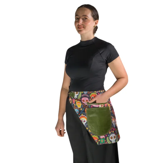 Fiesta Skull Waist Apron