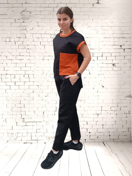 Orange Edge Top & Pants - Image 3